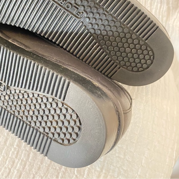 Florsheim Idlers Black Soft Leather Slip-On Lace-Up Loafers Men's sized 10B - Picture 11 of 14